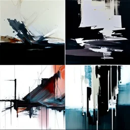 Empty Minimal contemporary abstract flat landscape painting. Concrete. Big brushstrokes. Twisted fragments of bodies. Drips of paint. style of Justin Mortimer and Adrian Ghenie.