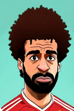 محمد صلاح كرتون ثنائى الابعاد