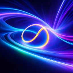 infinity symbol brightly coloured ∞ moving at warp speed, colours from infinity flowing through image with speed, DSLR with a 80mm lens, set to f/16 and a slow shutter speed of 1/15s, striking, neon, chiaroscuro, dramatic, captivating, powerful, fantasy, beautiful, octane render, 16k post-production, artstation: award-winning: atmospheric: commanding: fantastical: clarity: ultra quality: striking: brilliance: stunning colors: amazing depth; lens: f/11, 35mm