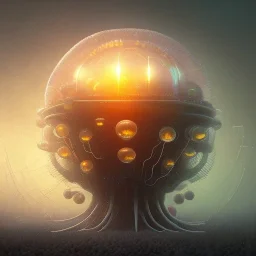 biomorphic jellyfish morphed with electronic wiring and mixed with lighting, Nanopunk and Biopunk with cyberpunk look,golden hour,MTG,digital painting, wonderful ambient colors, art by Jarosław Jaśnikowski mixed with Sheila Martin mixed with Fletch mixed with Frank Sun mixed with Anna Dittmann mixed with Alena Aenami.