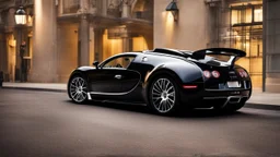 Bugatti veyron As FBI ,rear view, desktop wallpaper, 4K, Cinematic