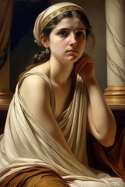 greek woman painting neoclassism