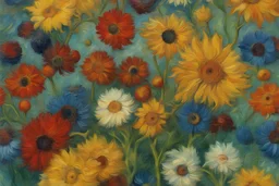 multi colors flower by Van Gogh