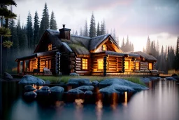 Log Cabin livingroom