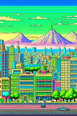 modern tehran with the pixel art style of blasphemous videogame and pixelated