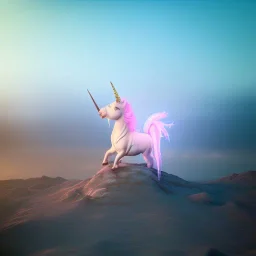 CaM küre içinde fantastik unicorn ateşli kanatları olan