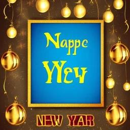 New Year wishes poster