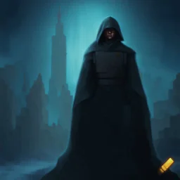 star wars bald male corellian jedi pilot wearing black and gunmetal grey old republic armored robes with gold trim, alone, battle-ready Jedi Master defending a ruined ancient city surrounded by golden light, centered head and shoulders portrait, hyperdetailed, dynamic lighting, hyperdetailed background, 8k resolution, volumetric lighting, light skin, fully symmetric details