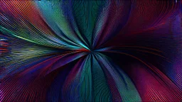 3d structures recursive made of a metallic random color ribon thick art of circlular and geometry objects ,pretty gallaxy background