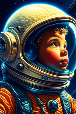 a close up of a boy in a space suit, portrait of an astronaut, portrait of an ai astronaut, jen bartel, portrait of astronaut, detailed astronaut, inspired by Tim Hildebrandt, futuristic astronaut, glowing spacesuit, sci-fi digital art illustration, stefan koidl inspired, in spacesuit, looking out into space, astronaut, a modern website displayed on visier