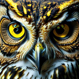 owl close-up portrait prompt:National Geographic close-up portrait --ar 4:3 --s 750 --v 6.0 --style rawd fire