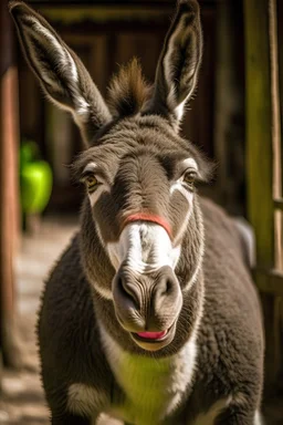 Smiling donkey