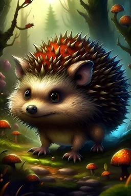 Hedgehog monster fantasy