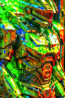 Master Chief rusted armor, photorealistic