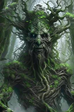 @Irina1304 A Forest Spirit is a scary tree without leaves dwells in deep forests. its skin is covered in moss and lichen, allowing it to blend seamlessly into its surroundings. Forest Spirits feed on the energy of trees and can create thick fog to confuse their victims.