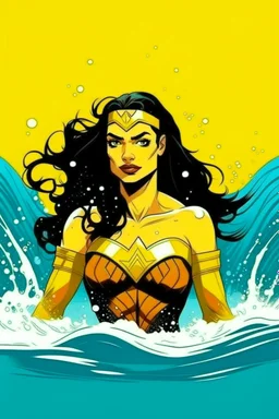 Yellow, wonder woman, swimming, breaking bad