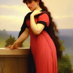 Academic painting Bouguereau style