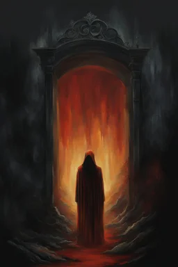 Back to Hell. horror setting. painted by Iris Compiet