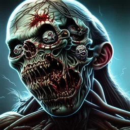 Vladimir putin zombie iron maiden 4k, détails maximums