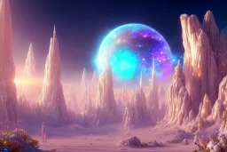  white and gold crystal cosmic and galactic ambiance, full of details, smooth, bright sunshine，soft light atmosphere, light effect，vaporwave colorful, concept art, smooth, extremely sharp detail, finely tuned detail, ultra high definition, 8 k, unreal engine 5, ultra sharp focus