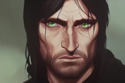 Portrait of Aragorn by Jake Bartok