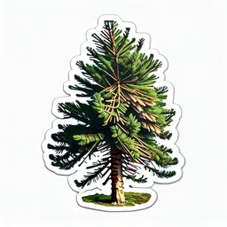 sticker of a spruce tree