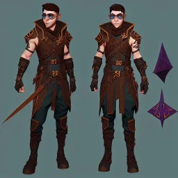 male "dungeons and dragons" halfling diviner with goggles and breastplate