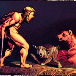 romulus en remus fighting in comic