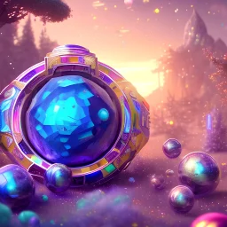 blu and violet landsacape with multicolored crystals falling from the sky, full of details, smooth, bright sunshine，soft light atmosphere, light effect，vaporwave colorful, concept art, smooth, extremely sharp detail, finely tuned detail, ultra high definition, 8 k, unreal engine 5, ultra sharp focus