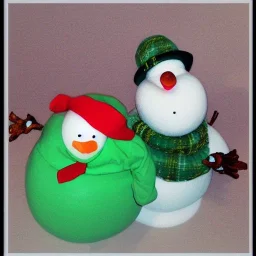 turtle and snowman