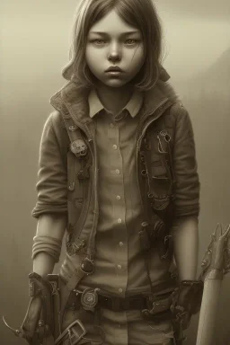 girl, high light, Style John Kenn Mortensen,