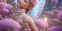 crystal subtle flower in a galactic ambiance beautiful fairy, transparent, delicate colors, in the foreground, full of details, smooth，soft light atmosphere, light effect，vaporwave colorful, concept art, smooth, extremely sharp detail, finely tuned detail, ultra high definition, 8 k, unreal engine 5, ultra sharp focus