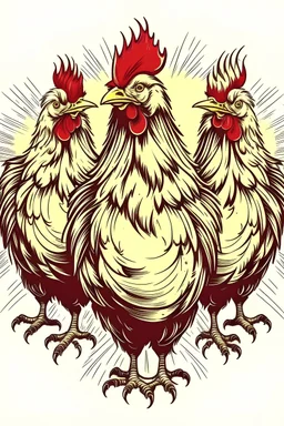 symbol of totalitarism chickens vector