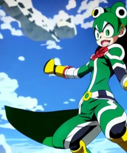 My hero academia tsuyu asui also known as froppy, realistic, fantasy, unreal engine