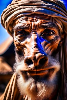 human with camel face