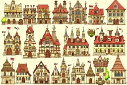 a city of different eclectic, medieval architectural styles