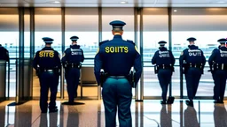 2 security officers force upset man in suit to leave airport lounge