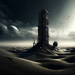 fallen tower