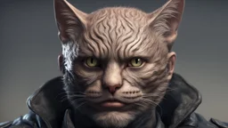 cat man, fine rendering, high detail, 8K, man