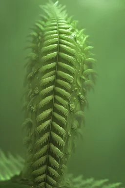 Fern monster, hyperrealistic cinematic, extreme closeup, sharp focus, detailed and intricate, cinematic composition