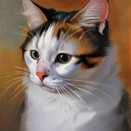 Portrait of a cat by Van Gogh