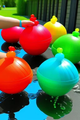 Chili fill water balloons