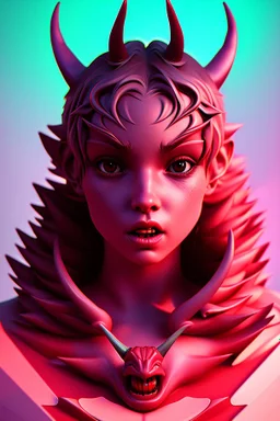 portrait of a dancing with a devil, high delicate defined details, beautiful, atmospheric, matte, 3 d 8 k octane rendered, sharp focus, illustration, high detail, ultra realistic, highly saturated colors