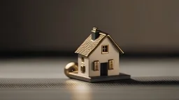 Miniature house and key. Concept for Mortgage, Rent or buy a house, real estate,investment,property concept