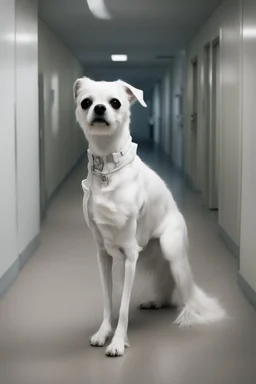 Death appears in the form of a friendly Dog with a ghostly white aura around. He wanders around the hospital in search of the next soul that needs him.