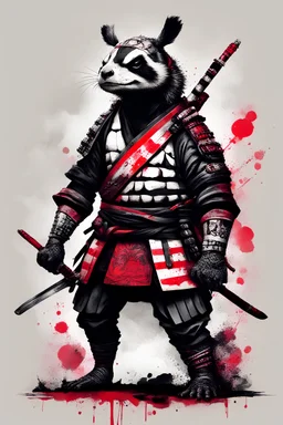 Trash polka Panda Turtle Samurai