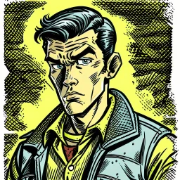 a nostalgic comicbook image of a comic book style character