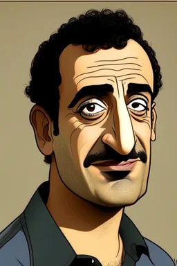 Ahmed El Sakka Egyptian actor ,cartoon 2d