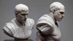 marble sculpture of NFL player by Andrea del Sarto