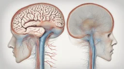 "The image represents microscopic details of the human brain, displaying intricate nerve structures and neural transmissions. The picturesque image reflects the complexity and beauty of neural structures in the brain, indicating recent advancements in the field of neuroscience and the significant discoveries it represents."